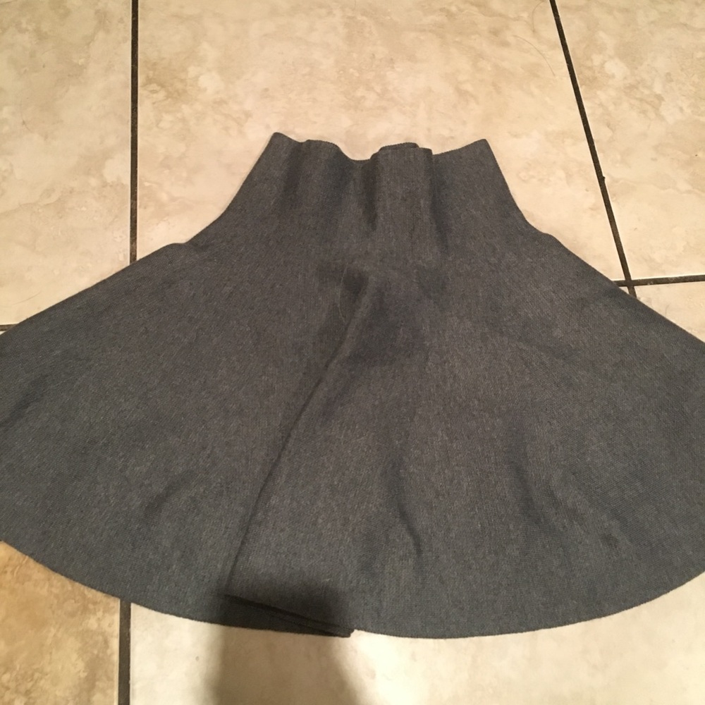 Cute A-line Grey mini skirt
